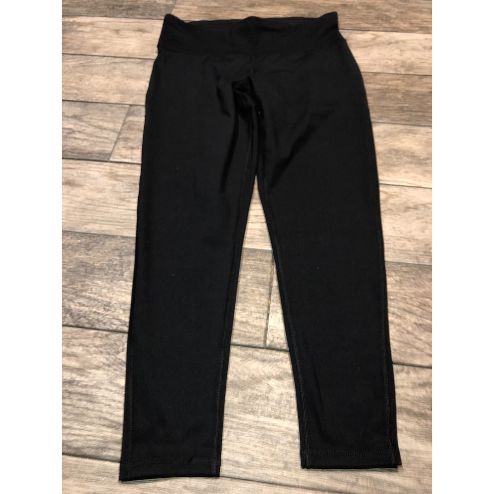 Amazon Essentials Women's Yoga Capri Pants Black Sz Large‎ Fitted